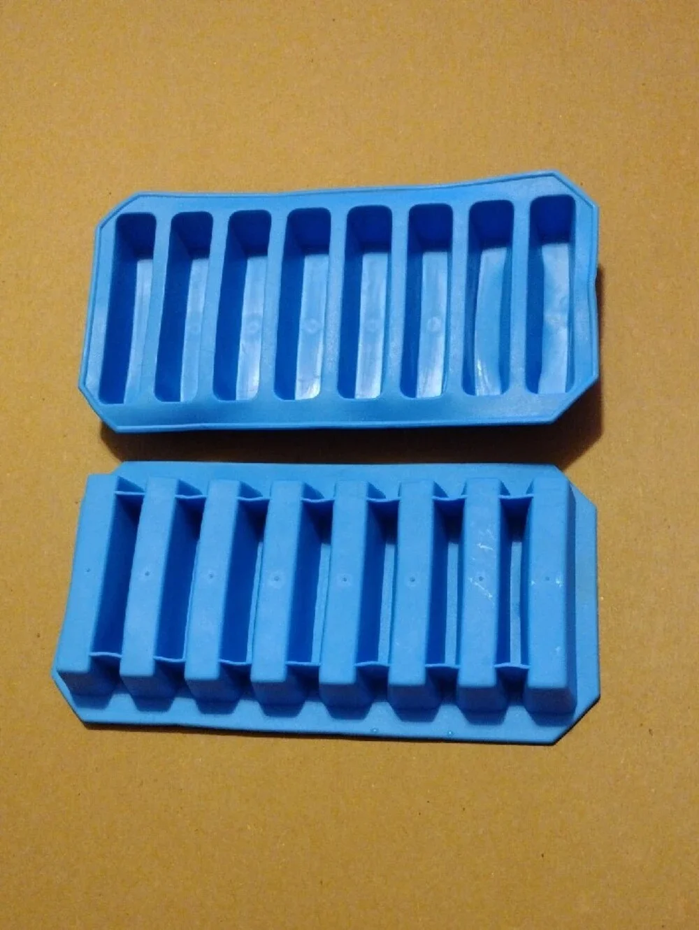 Blue Silicone Ice Pop and Frozen Treat Molds - Set of 2
